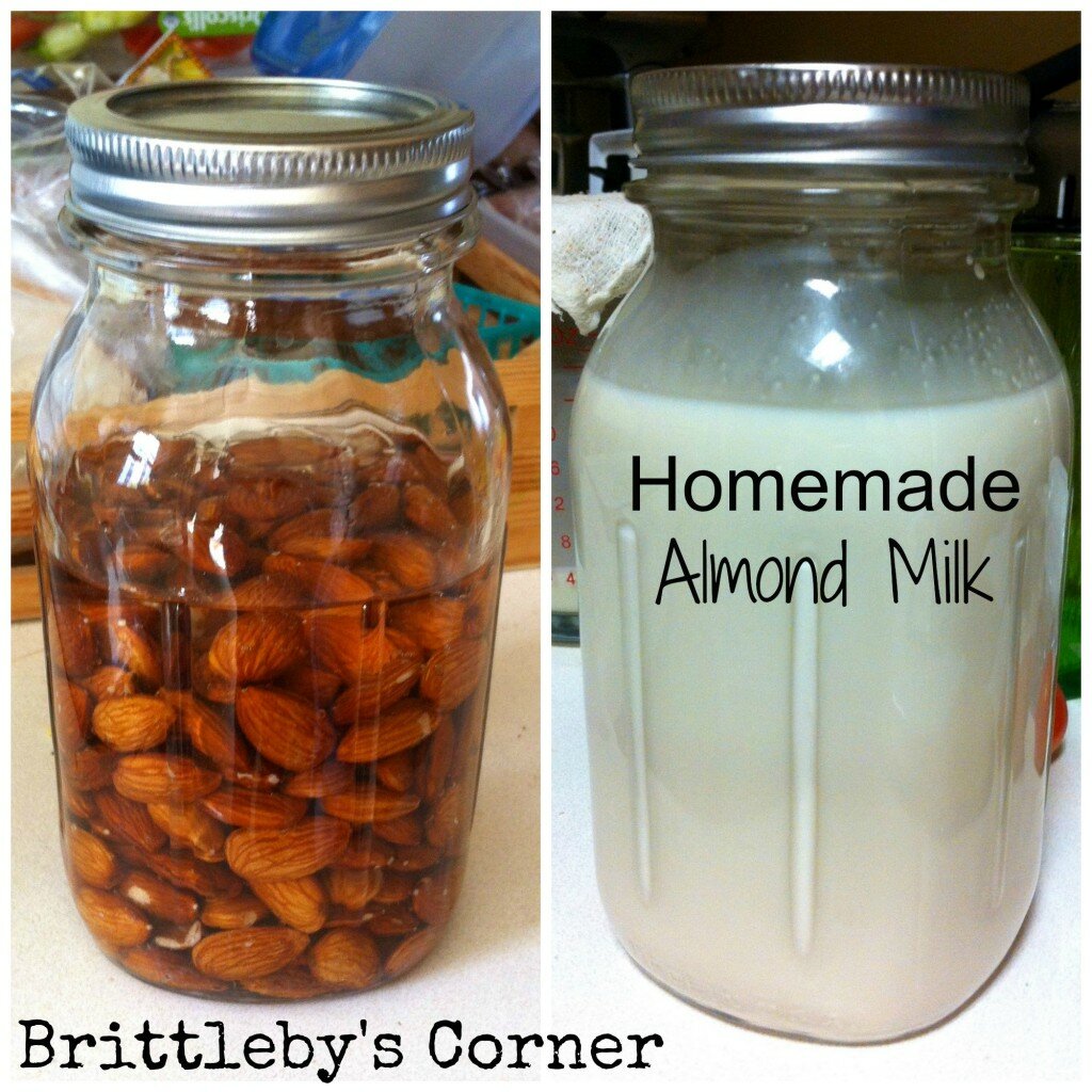 Homemade Almond Milk Recipe Brittleby's Corner